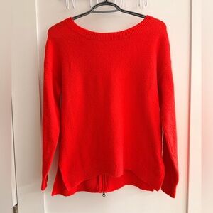 Caslon Off-the-Shoulder Bright Red Sweater